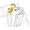 Polea mosqueton petzl rollclip z