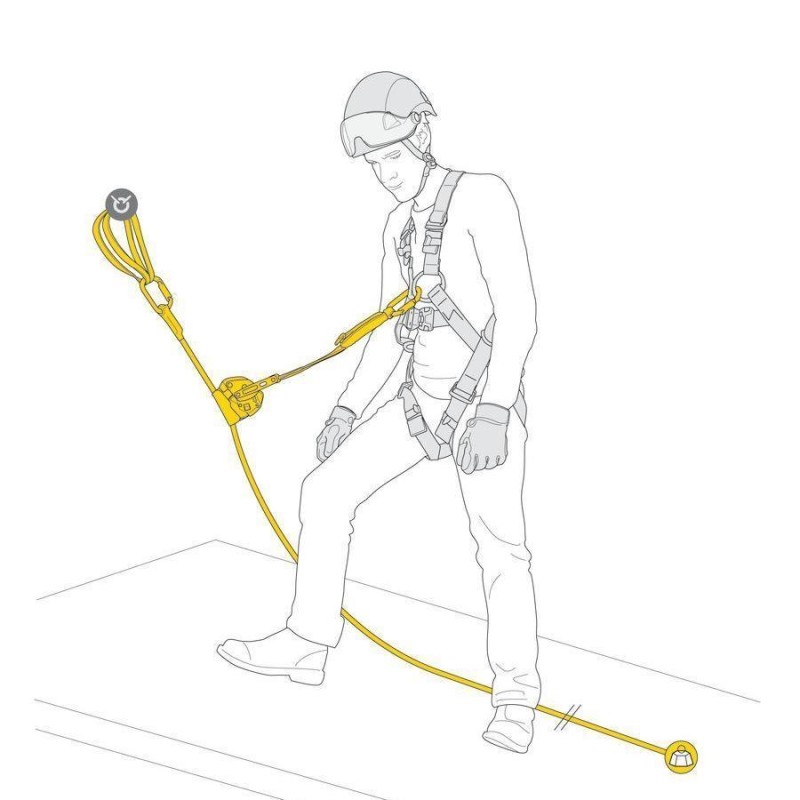 Linea de seguridad petzl asap lock vertical lifeline