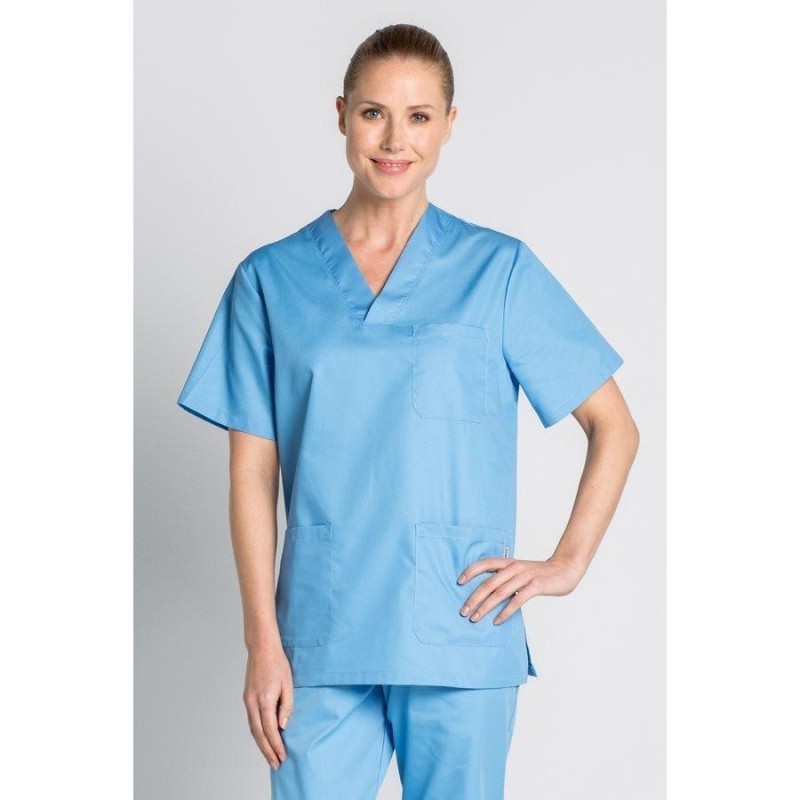 Blusa sanitaria colores unisex dyneke 8204