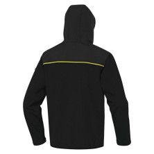 chaqueta softshell delta plus horten2 en negro/amarillo