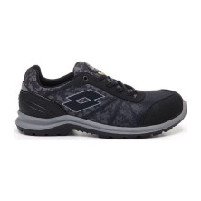 zapatilla lotto hit 400 s1p esd 211870 en negro/gris asfalto