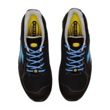 zapatilla diadora flex atom low s3 en negro/marino