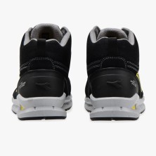 bota diadora run net airbox mid s3 en negro/negro