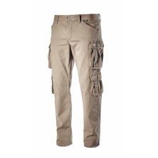 Pantalones de trabajo beige funcionales y resistentes