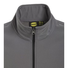 chaleco softshell diadora level en gris acero