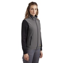 chaleco softshell diadora level en gris acero