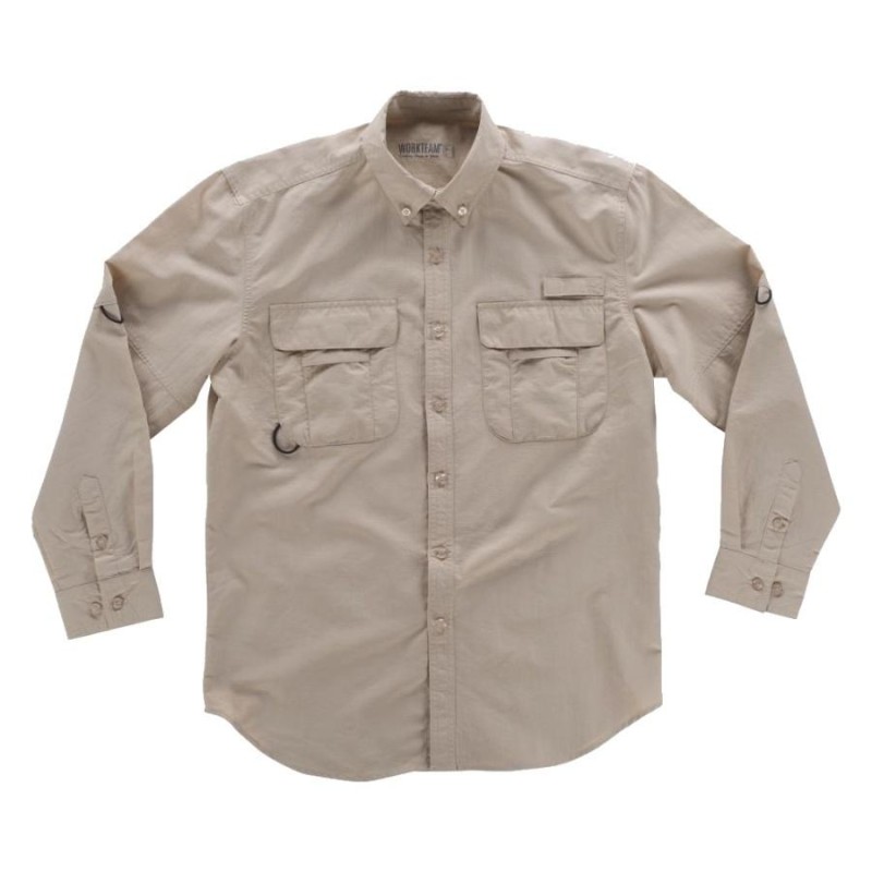 Camisa safari workteam b8500