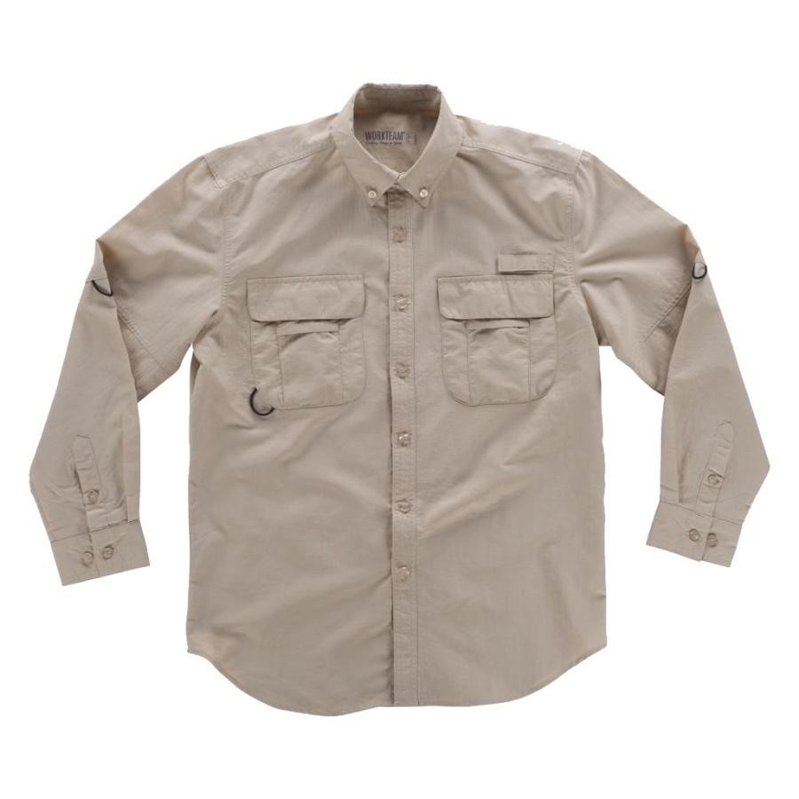 Camisa de safari manga larga transpirable Workteam B8500 | Prolaboral