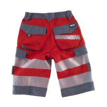 bermuda workteam c2706 en rojo/gris oscuro