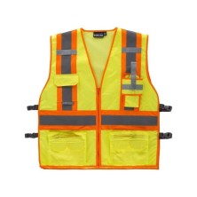 chaleco a.v. workteam c3622 en amarillo/naranja
