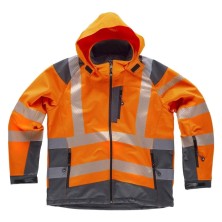 parka a.v. workteam s9211 en naranja/gris oscuro