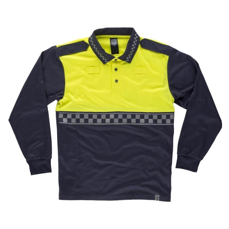 Polo fluor ml reflectante workteam c3856