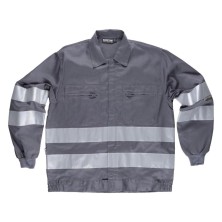 cazadora workteam b1107 en gris