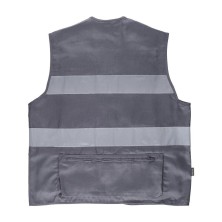 chaleco workteam s3107 en gris