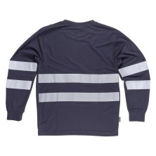 camiseta m/l workteam c3938 en marino