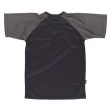 camiseta workteam future wf1016 en negro/gris oscuro