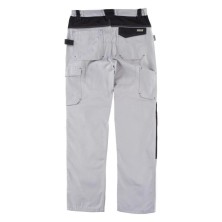 pantalon workteam future wf1052 en gris claro/negro