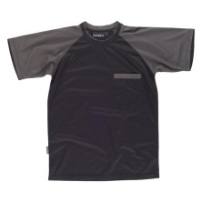 camiseta workteam future wf1016 en negro/gris oscuro
