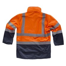parka a.v. workteam c3745 en naranja/marino
