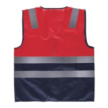 chaleco a.v. workteam c3617 en rojo/marino