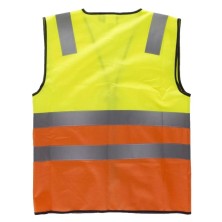 chaleco a.v. workteam c3616 en amarillo/naranja