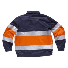 cazadora a.v. workteam c4119 en marino/naranja