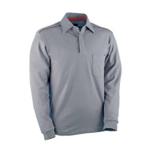 polo m/l cofra classic v030 en gris