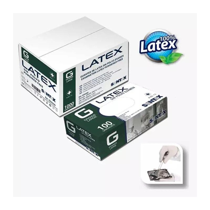Guante latex sin polvo santex gd05 (100und)