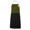 Delantal con peto bicolor velilla 404210b