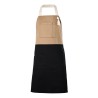 Delantal con peto bicolor velilla 404210b