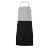 Delantal con peto bicolor velilla 404210b