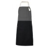 Delantal con peto bicolor velilla 404210b