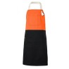 Delantal con peto bicolor velilla 404210b
