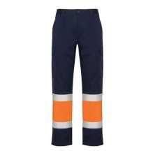 pantalón a.v. roly naos 9300 en marino/naranja fluor
