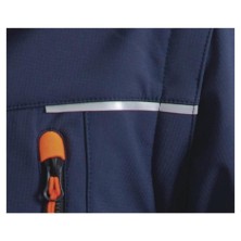 chaqueta delta plus orsa en azul marino/naranja