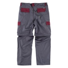 pantalon workteam wf1850 en gris/granate