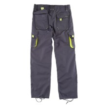 pantalon workteam wf1619 en marino/verde fluor