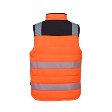 chaleco a.v. portwest pw374 en naranja/negro