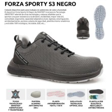 zapatilla panter forza sporty s3 en blanco