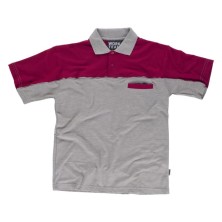 polo workteam wf1855 en gris/granate