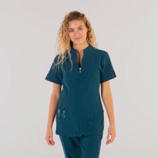 blusa mujer garys yanira 662200 en verde petroleo