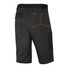 bermuda stretch delta plus m2be3str en gris/naranja
