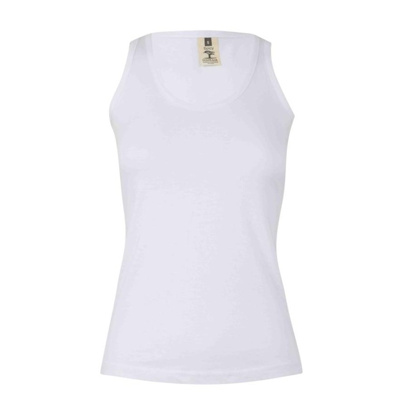 Camiseta tirantes mujer Mukua Sunday MK171WV Blanca Prolaboral