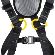 arnes petzl newton fast en negro/amarillo