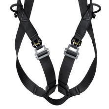 arnes petzl newton fast en negro/amarillo