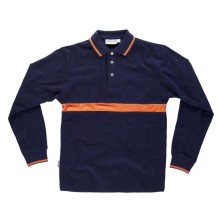 polo m/l workteam c3852 en marino/naranja a.v.