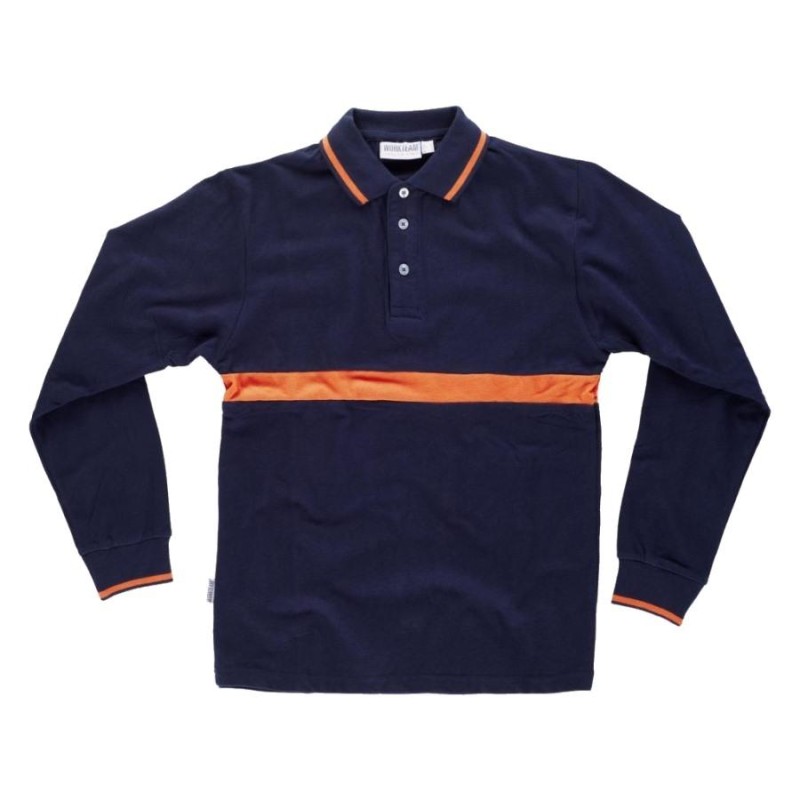 Polo manga larga combi workteam c3852