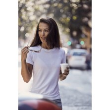 camiseta mujer clique neon-t 029346 en blanco