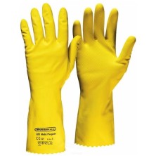 GUANTE RUBBEREX LATEX FLOCADOS RF1 AMARILLO