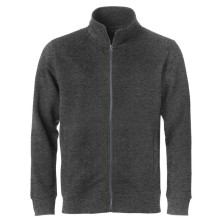 sudadera clique cardigan 021048 en antracita marengo